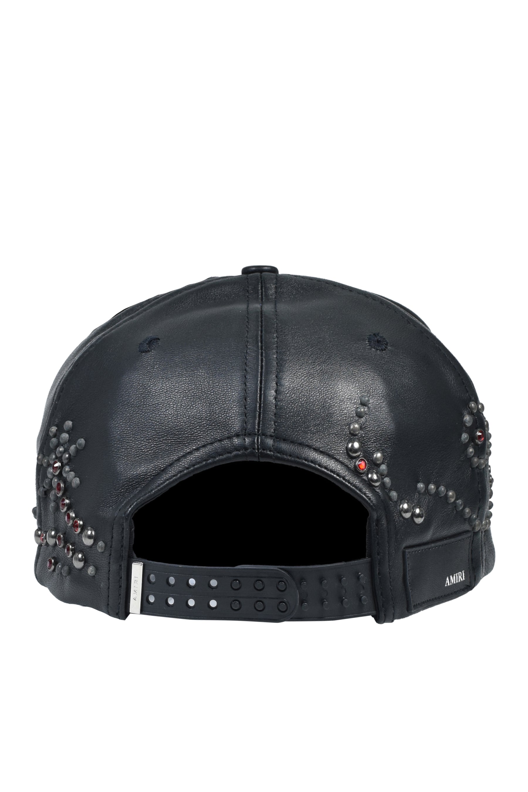AMIRI MA STUD LEATHER HAT / BLK