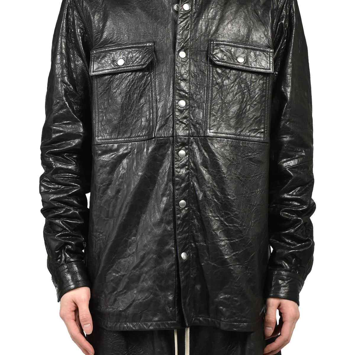 Rick Owens リックオウエンス SS26 TEMPLE OUTERSHIRT / BLK - NUBIAN