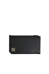 PEBELLED MA ZIP CARD HOLDER / BLK