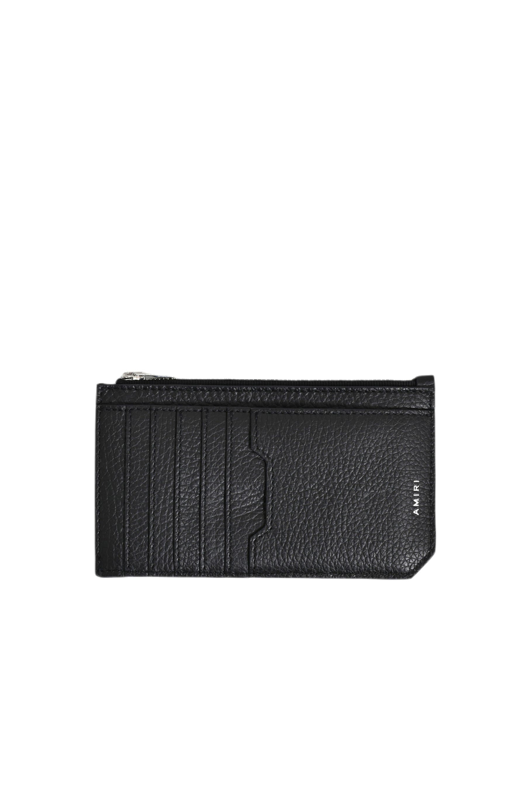 PEBELLED MA ZIP CARD HOLDER / BLK