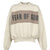 CROPPED RELAXED PANELLED SWEATSHIRT / VANILLA HEATHER / SEAL