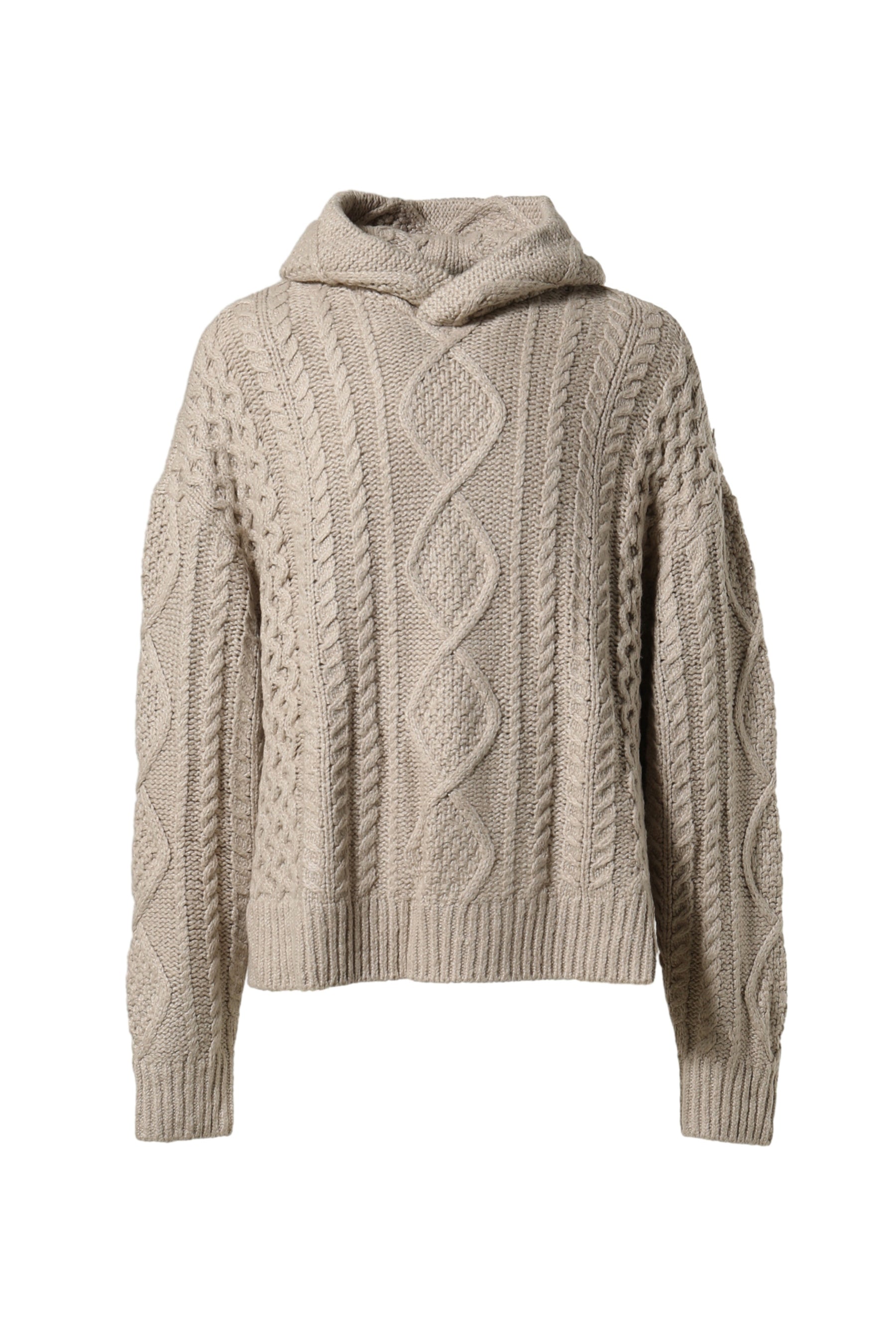 23awで即完した商品ですCable Knit Hoodie　ESSENTIALS