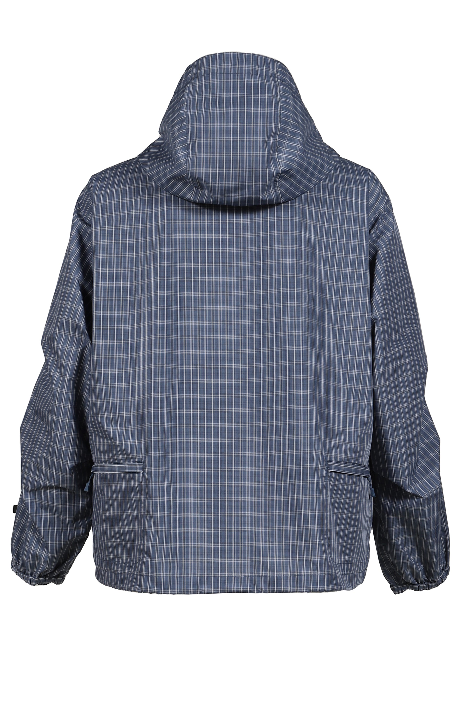 TECH ANORAK JACKET SUMMER PLAID / SMOKE BLU