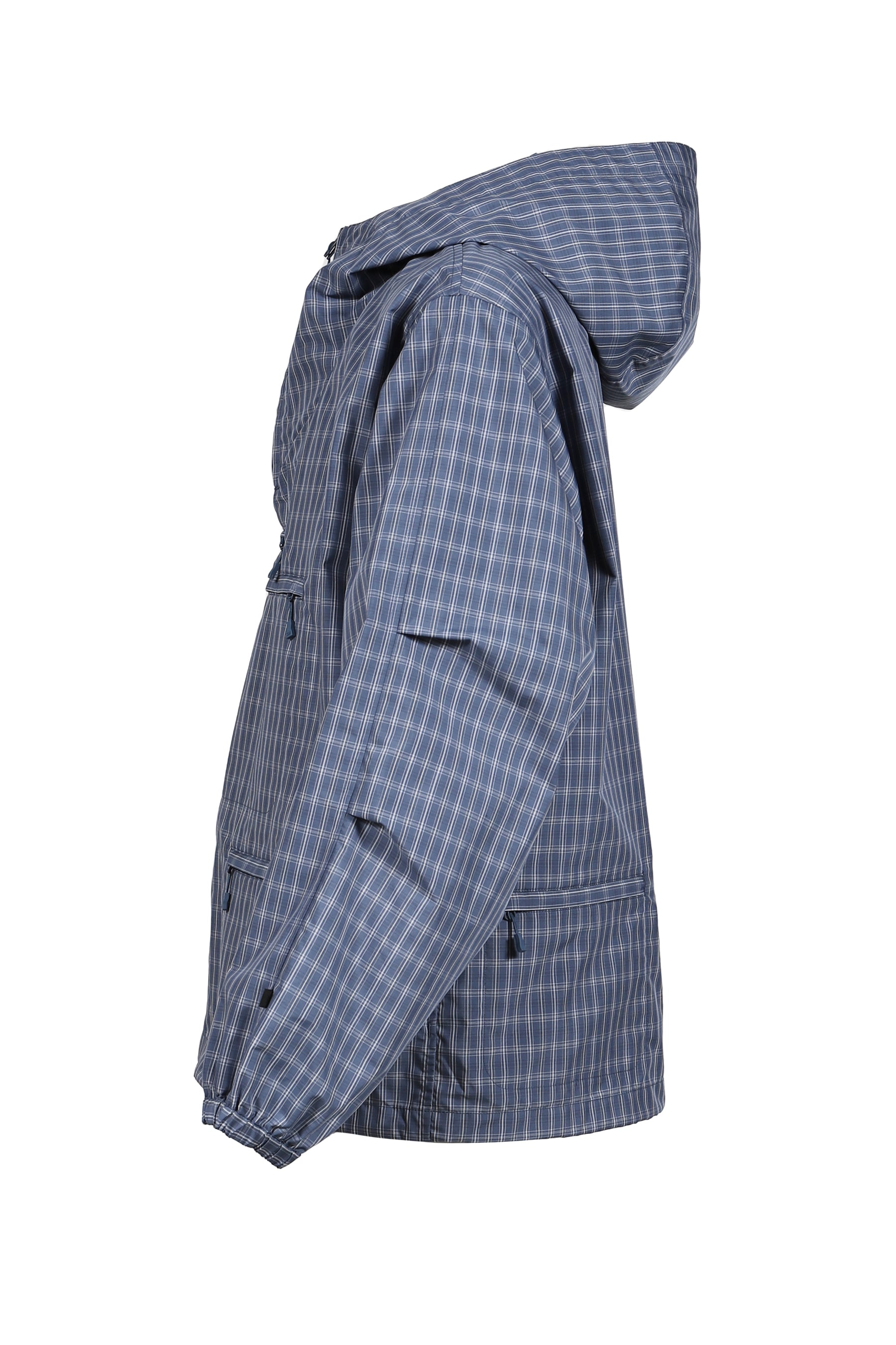 TECH ANORAK JACKET SUMMER PLAID / SMOKE BLU