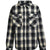 QUILTING CHECK SHIRT / BLK
