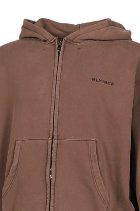 CLASSIC LOGO ZIP UP HOODY (20TH EXCLUSIVE) / BRWN