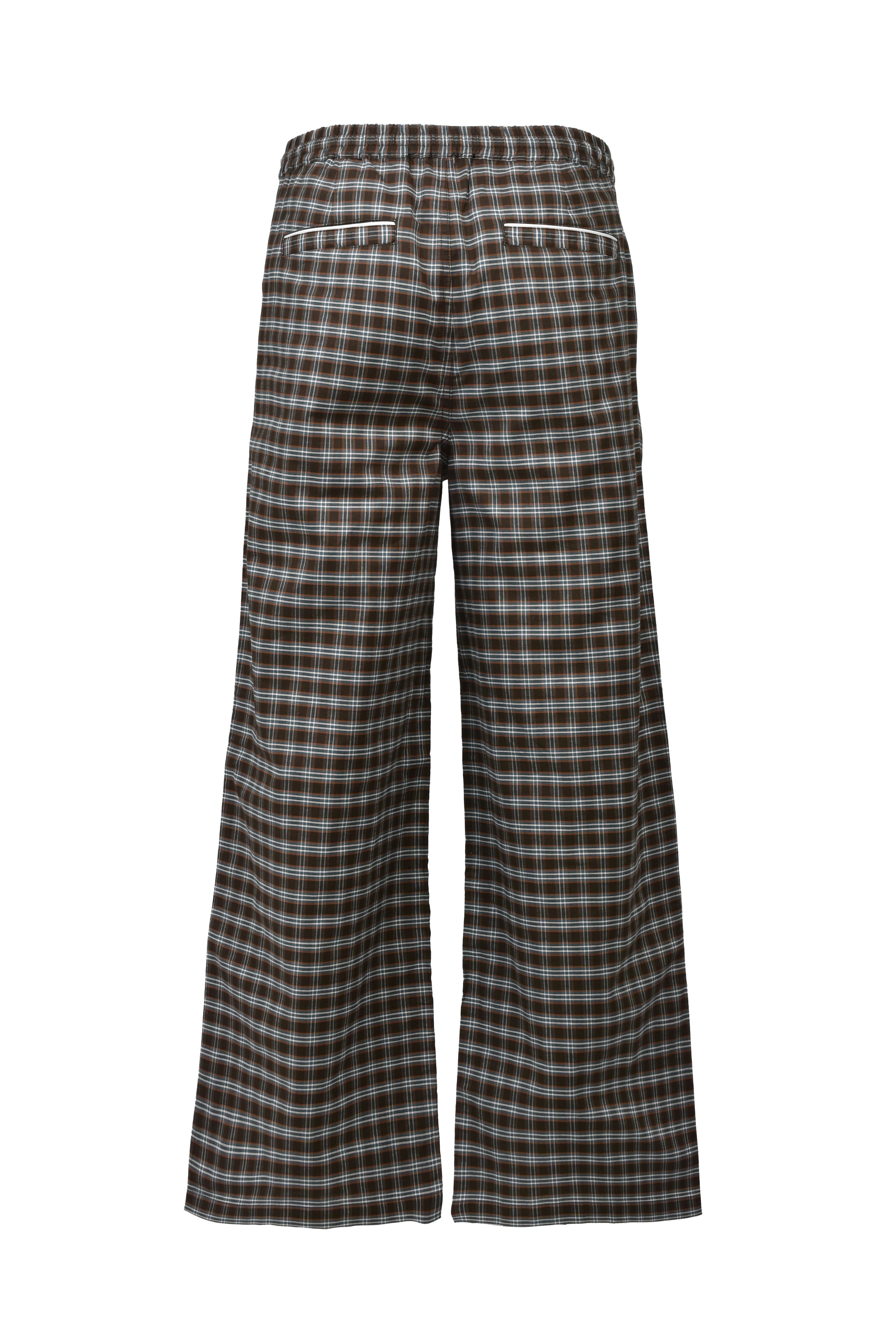 SCRIPT LOGO CHECK PIPNG PANTS / BRW