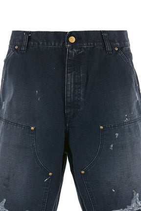 SAINT Mxxxxxx セント マイケル SS25 DOUBLE KNEE SHORTS / BLK - NUBIAN