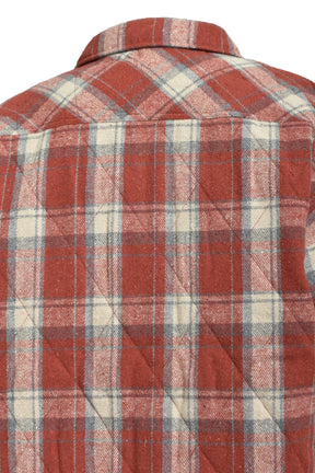 QUILTING CHECK SHIRT / ORG 