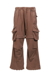 2WAY SWEAT CARGO PANTS (20TH EXCLUSIVE) / BRWN