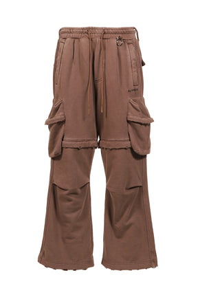 2WAY SWEAT CARGO PANTS (20TH EXCLUSIVE) / BRWN