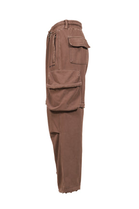 2WAY SWEAT CARGO PANTS (20TH EXCLUSIVE) / BRWN