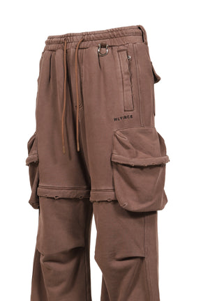 2WAY SWEAT CARGO PANTS (20TH EXCLUSIVE) / BRWN