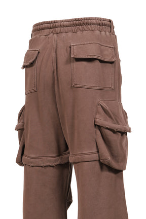 2WAY SWEAT CARGO PANTS (20TH EXCLUSIVE) / BRWN