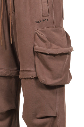 2WAY SWEAT CARGO PANTS (20TH EXCLUSIVE) / BRWN