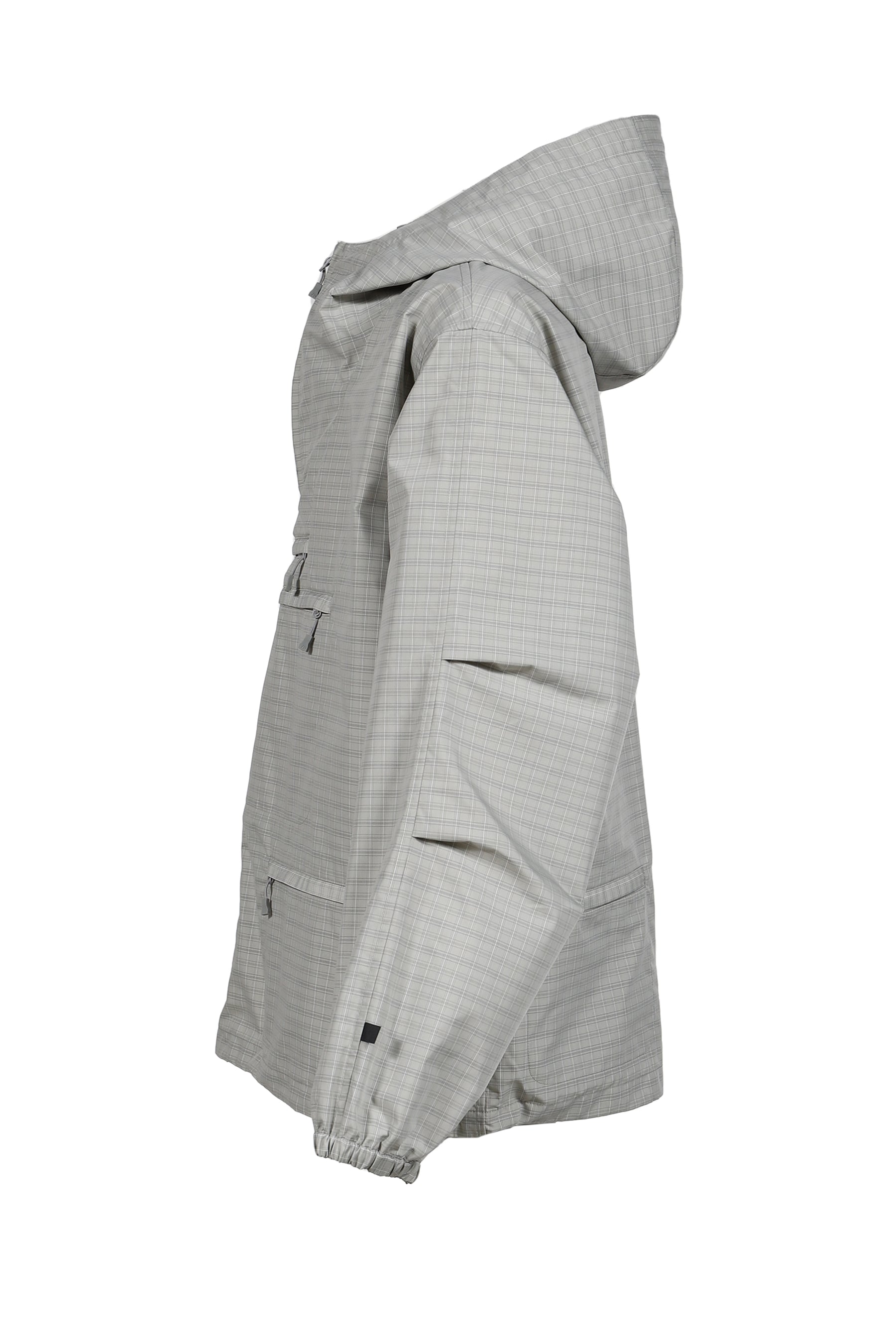 TECH ANORAK JACKET SUMMER PLAID / LT.GRY