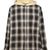 OG CHECK SUN-FADED HOODED SHIRT / BLK