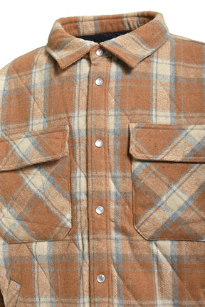 QUILTING CHECK SHIRT / BRW