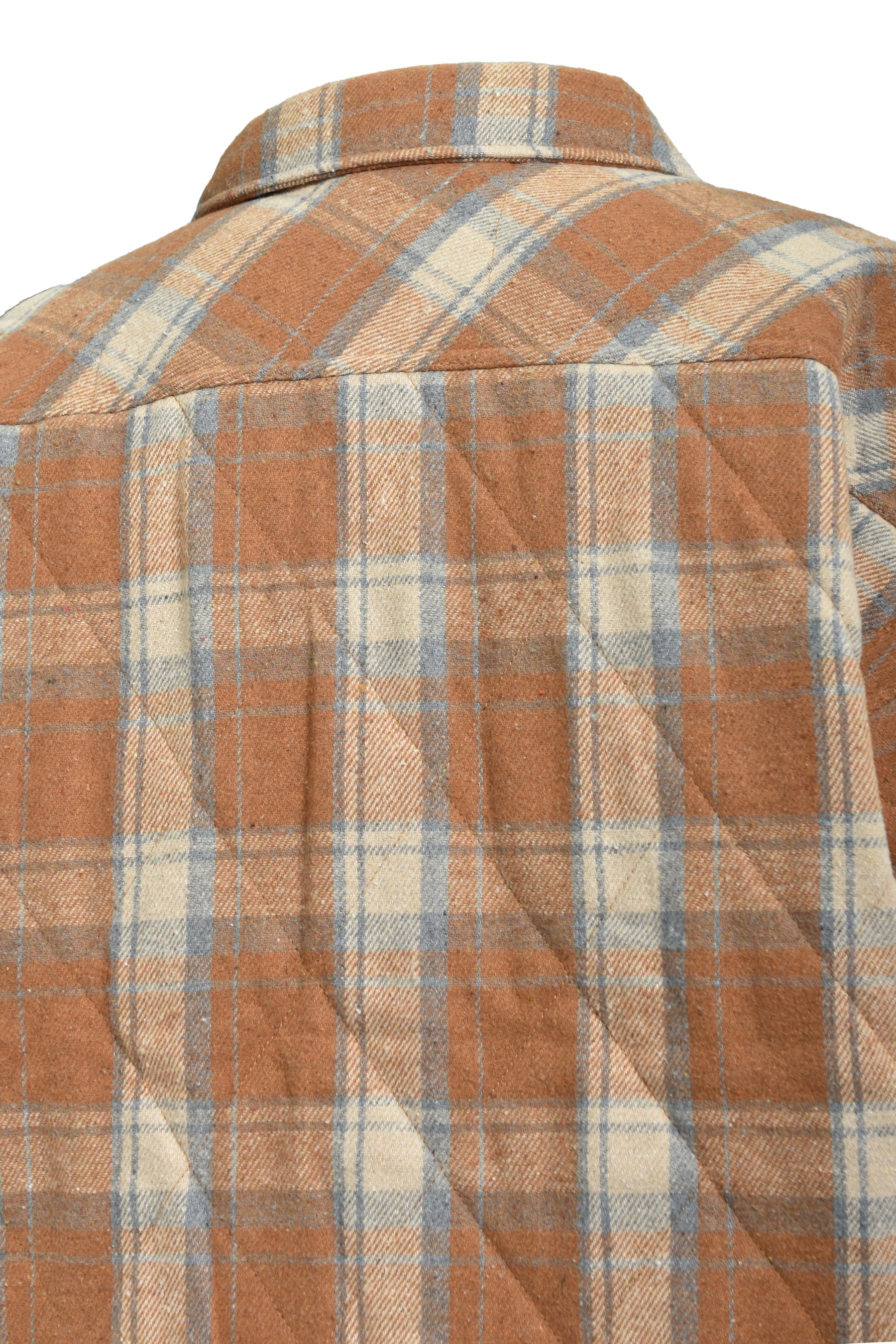 QUILTING CHECK SHIRT / BRW