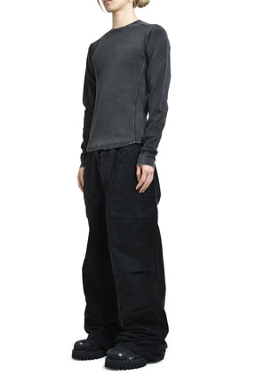 entire studios THERMAL LONG SLEEVE / WASHED BLK