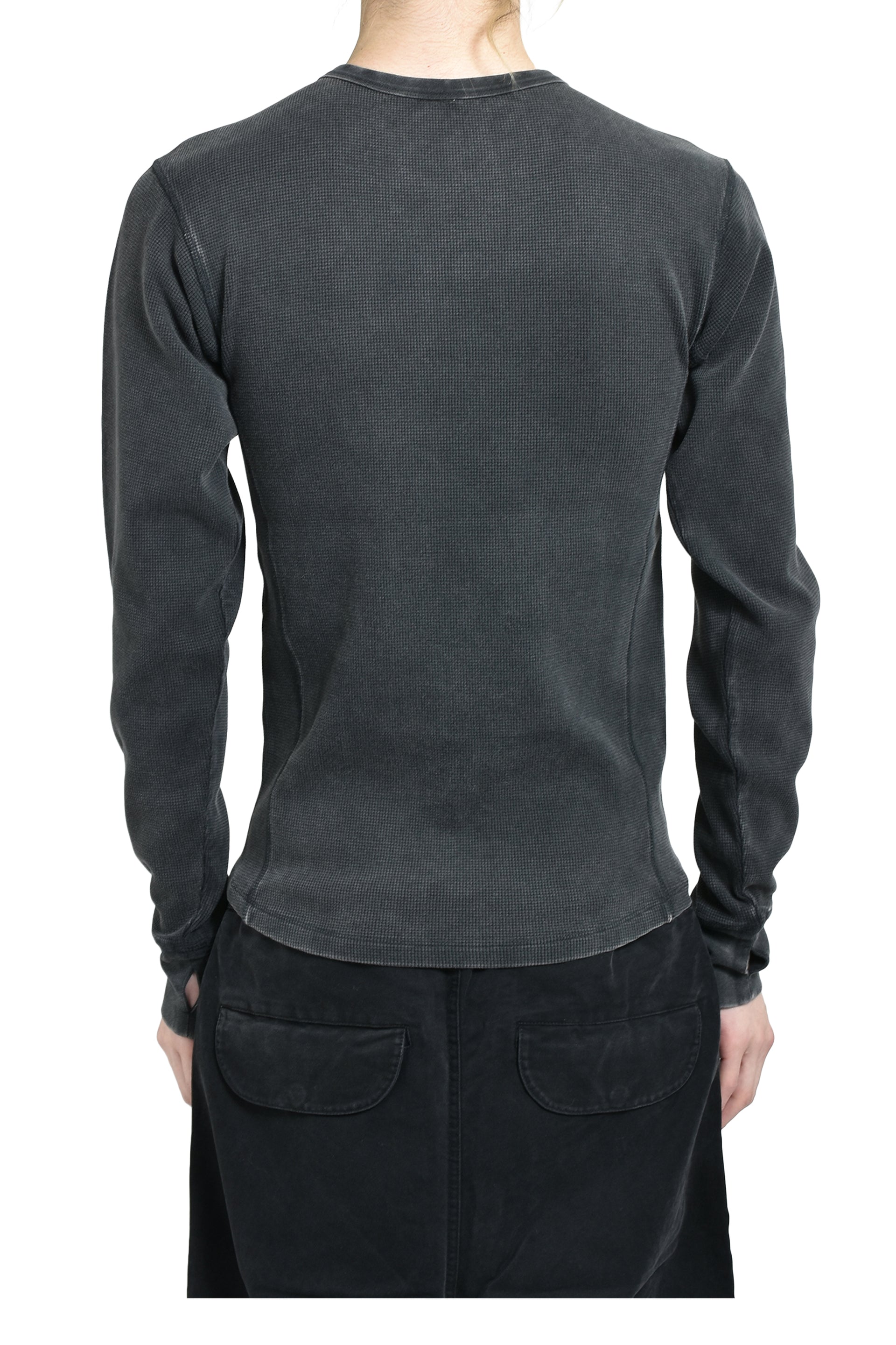 entire studios THERMAL LONG SLEEVE / WASHED BLK