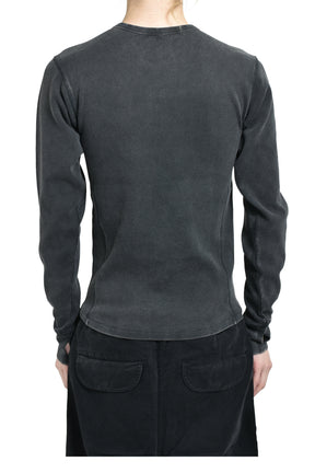 entire studios THERMAL LONG SLEEVE / WASHED BLK