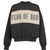 CROPPED RELAXED PANELLED SWEATSHIRT / IRON GRY HEATHER / SEAL HEATHER