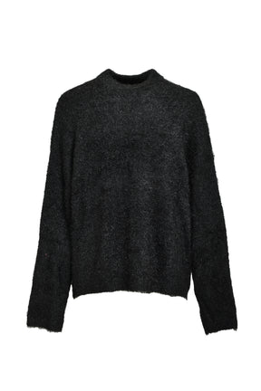 CREW NECK KNIT/GLITTER / BLK
