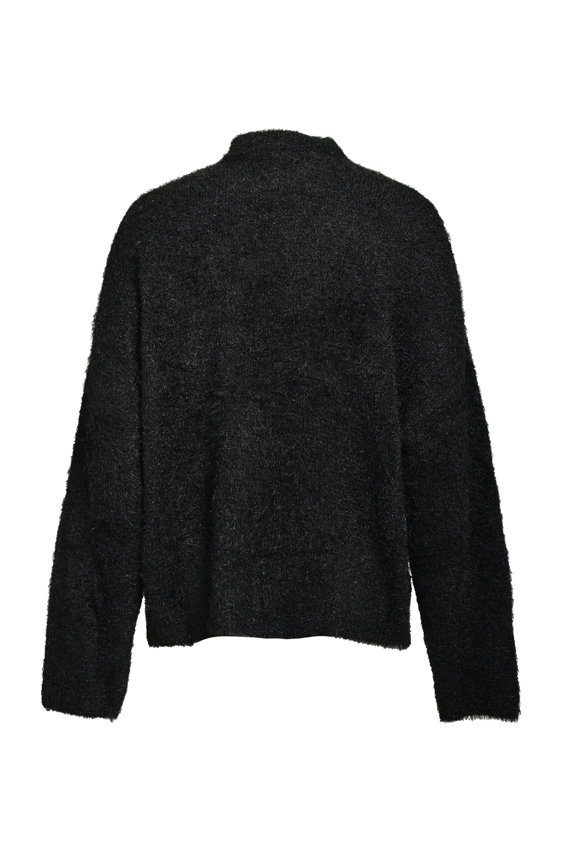 CREW NECK KNIT/GLITTER / BLK