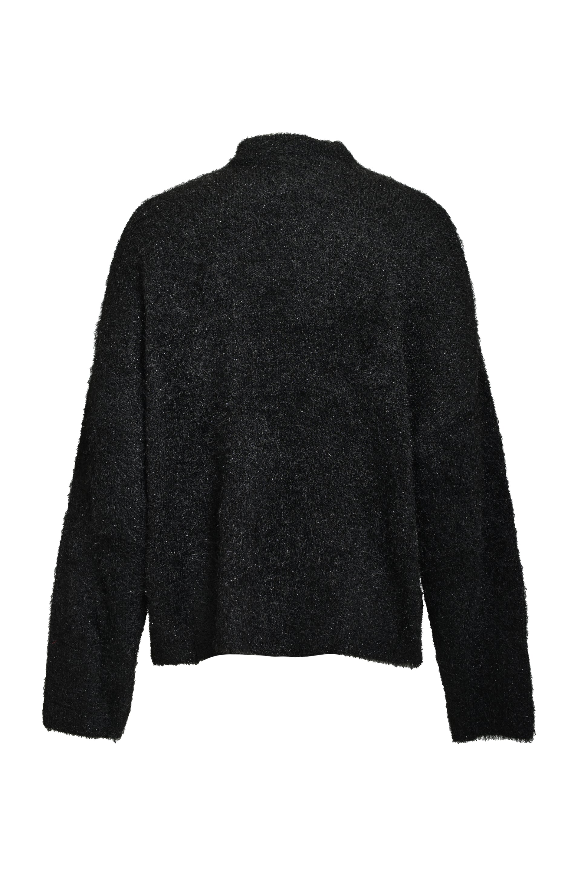 CREW NECK KNIT/GLITTER / BLK