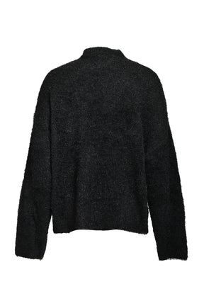 CREW NECK KNIT/GLITTER / BLK