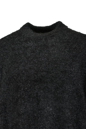 CREW NECK KNIT/GLITTER / BLK