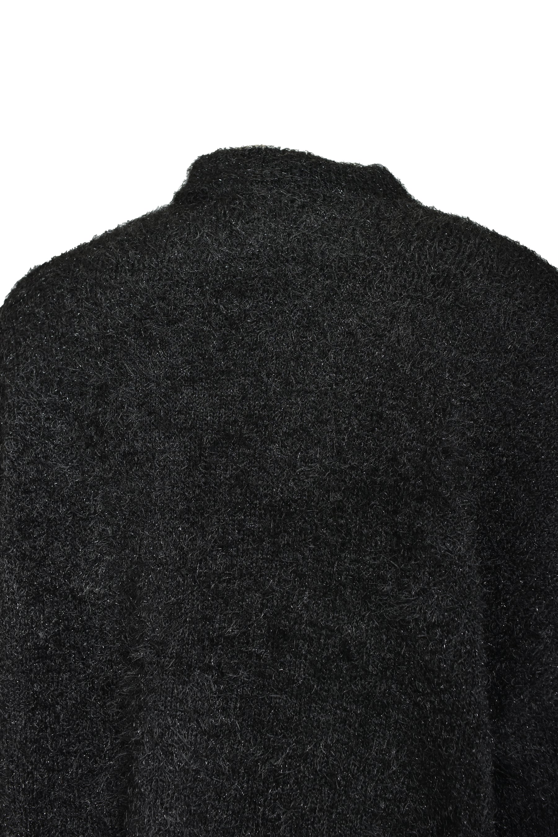 CREW NECK KNIT/GLITTER / BLK