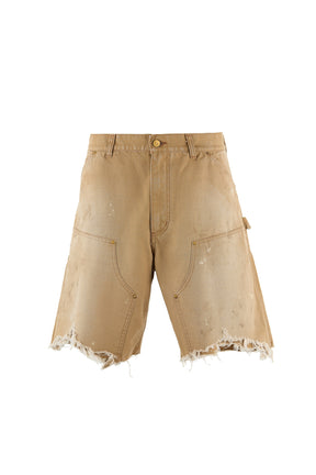 SAINT Mxxxxxx セント マイケル SS25 DOUBLE KNEE SHORTS / BEI - NUBIAN