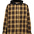 OG CHECK SUN-FADED HOODED SHIRT / YEL