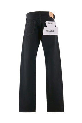 BLACK DENIM PANTS/STRAIGHT / BLK
