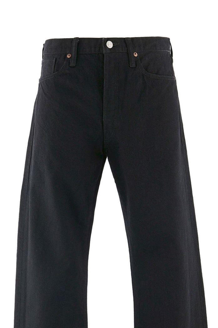 BLACK DENIM PANTS/STRAIGHT / BLK