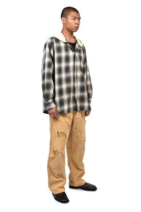 HEAVY SUN-FADED DUCK PAINTER PANTS / BEI
