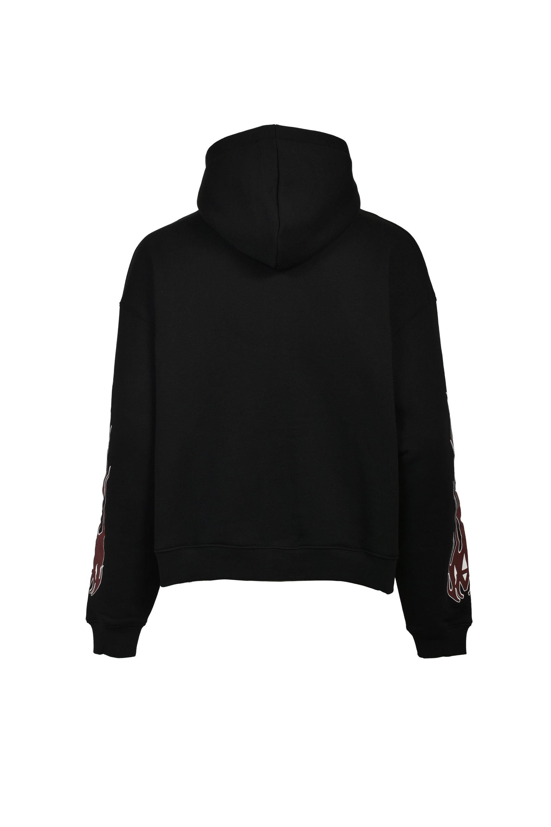 MA FLAMES ZIP HOODIE / BLK