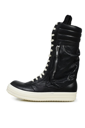 Rick Owens リック オウエンス SS26 CARGO GEOBASKET / BLACK/MILK