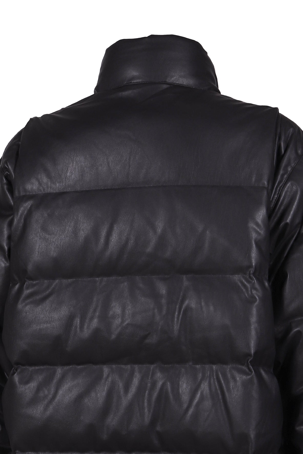 TECH 2WAY SYNTHETIC SKIN DOWN JACKET / BLK