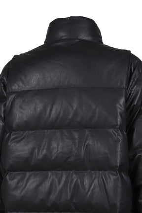 TECH 2WAY SYNTHETIC SKIN DOWN JACKET / BLK