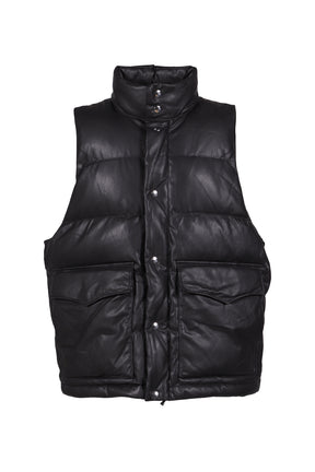TECH 2WAY SYNTHETIC SKIN DOWN JACKET / BLK