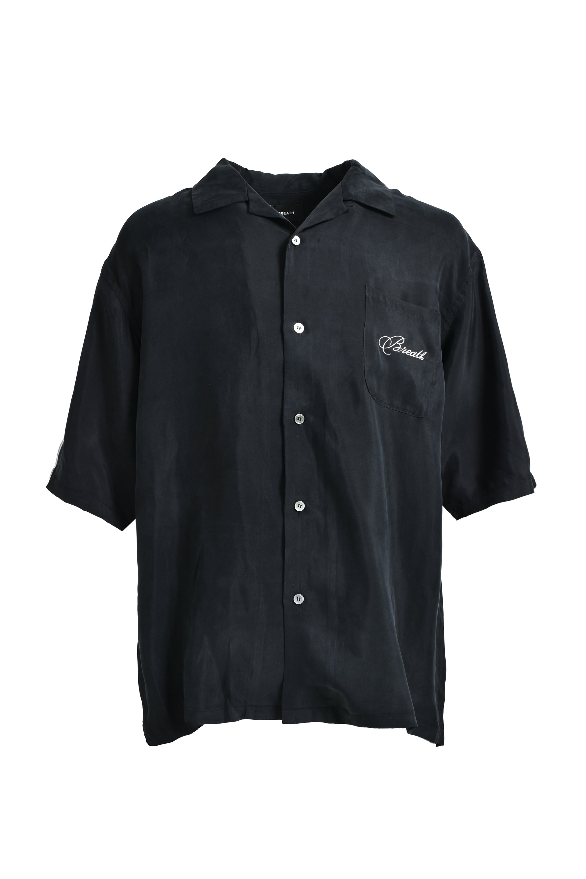 BREATH SCRIPT LOGO LINE SHIRT / BLK