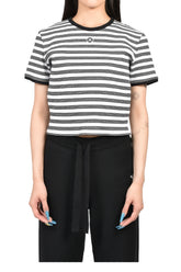MA STRIPED SS BABY TEE / WHT