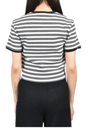 MA STRIPED SS BABY TEE / WHT