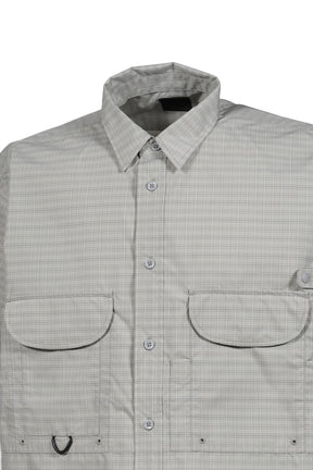 TECH FISHING SHIRT S/S SUMMER PLAID / LT.GRY