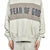 CROPPED RELAXED PANELLED HOODIE / VANILLA HEATHER / SEAL