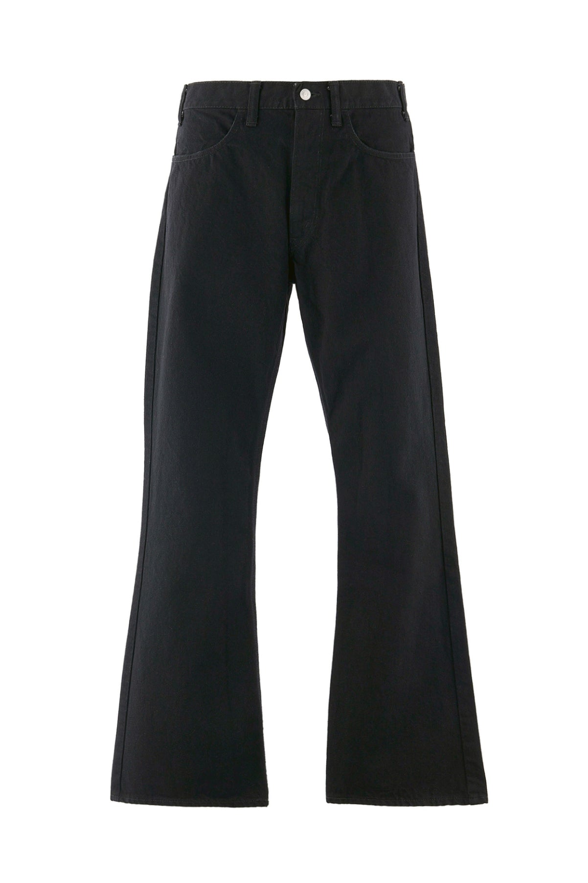 BLACK DENIM PANTS/FLARE / BLK