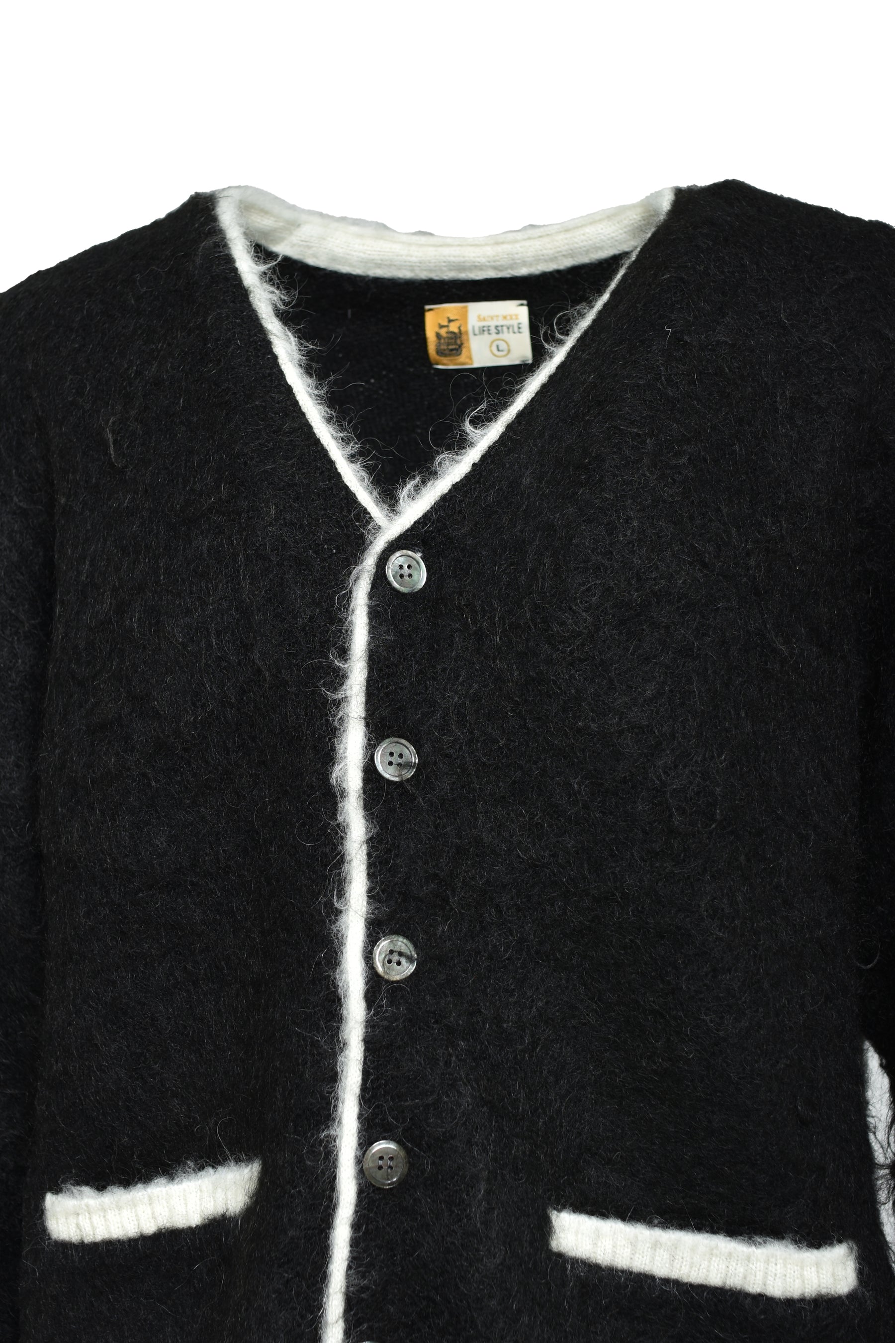 SAINT Mxxxxxx セントマイケル FW25 8th Drop KNIT CARDIGAN/TRIM